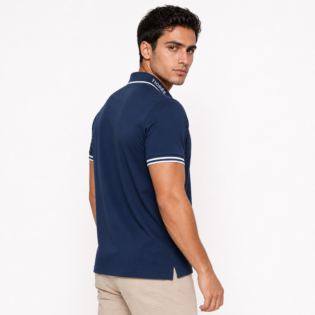TIGRÉE Signature Navy Polo