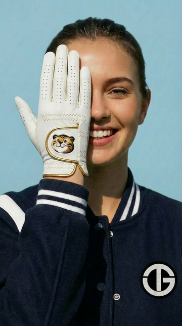 TIGRÉE Women's Golf Glove - Metallic Gold Trim