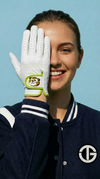 TIGRÉE Women's Golf Glove - Lime Green Trim