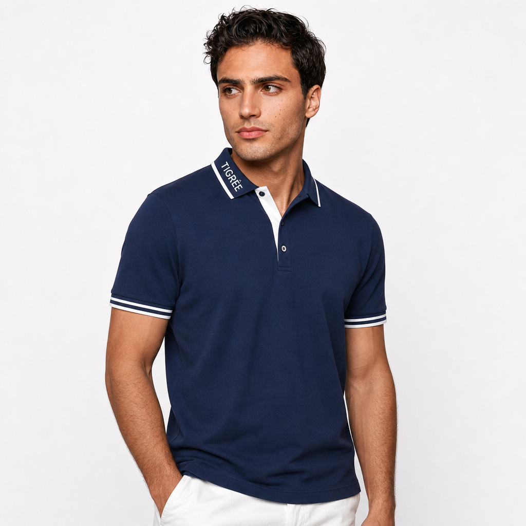TIGRÉE Signature Navy Polo