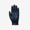 Black leather glove on a white background